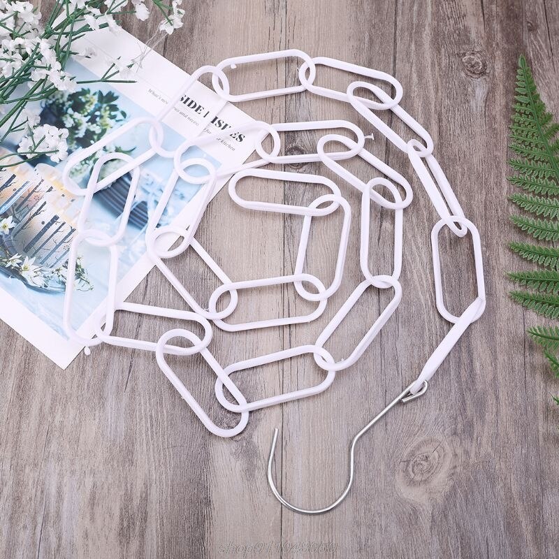 Plastic Clothes Market Shop Display Hanging Chain Hooks With 23 RingsHanger Household Tools 51Inch F19 21