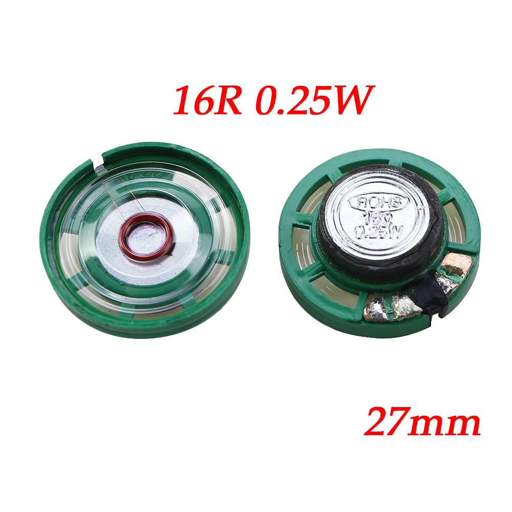 1 Uds 16 Ohm 0,25 W 0,5 W 16 Ohm timbre magnético externo altavoz de juguete 16R diámetro 21mm 23mm 27mm 29mm 36mm 40mm: Lavanda