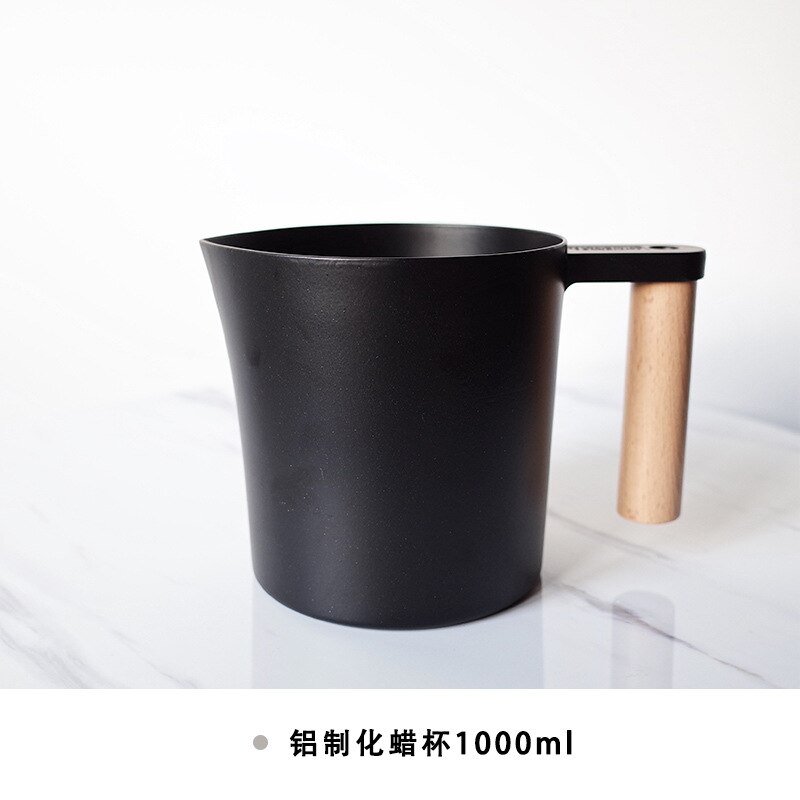 2pcs DIY scented candle wax cup stainless steel with graduated measuring cup melting wax high temperature candle container: Section A