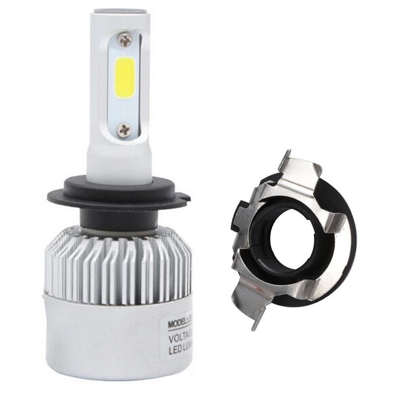 2PCS LED H7 Bulb Holder Adapter Car headlight adapter for KIA Mitsubishi Benz Ford Volkswagen Citroen Lamp Base Socket