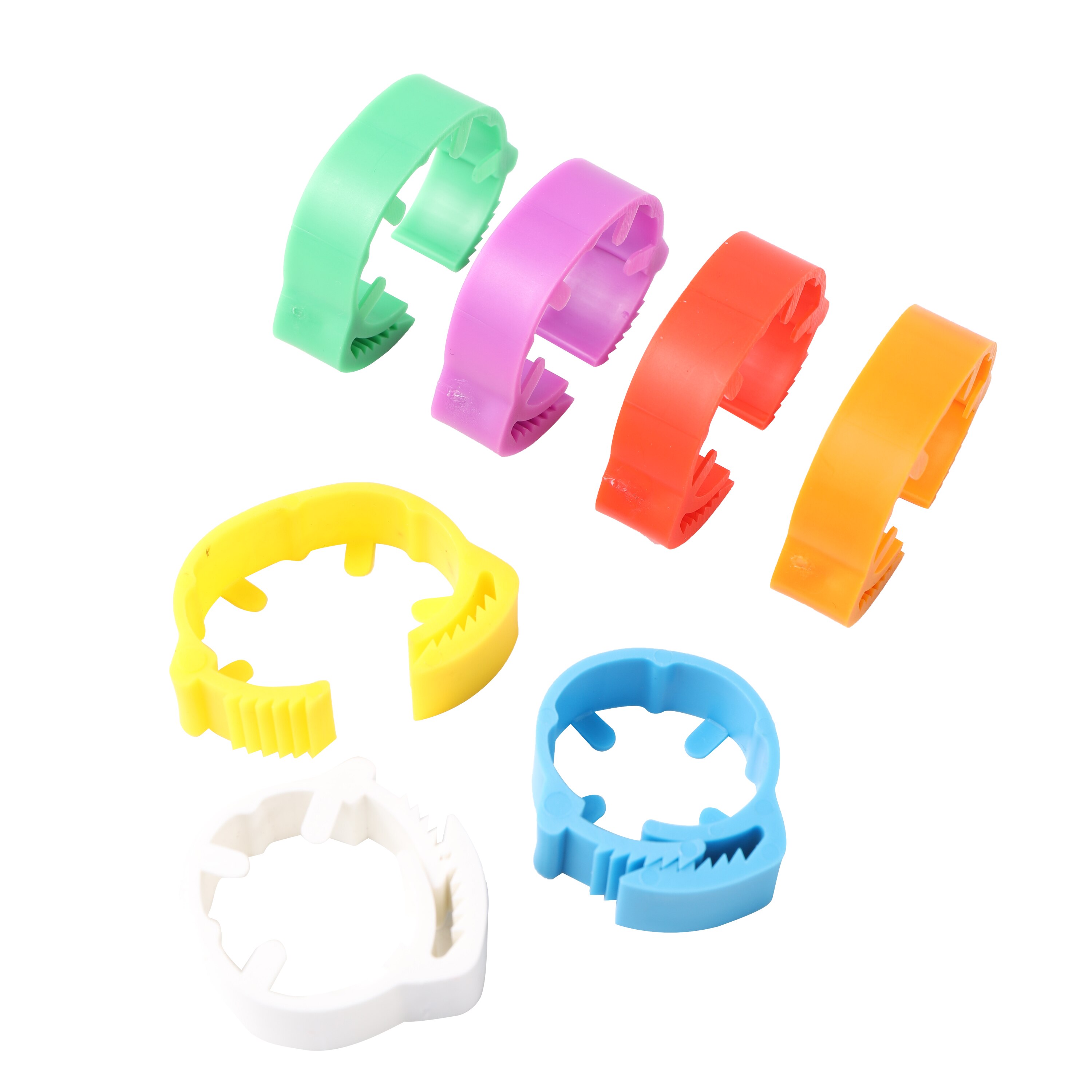 Einstellbare Huhn Fuß Ring Ich würde2.0 ~ 2,4 cm Keine Zahl Huhn GeflüGel flexibel Versenkbare Fuß Ringe GeflüGel Landwirtschaft Werkzeug 7 farben