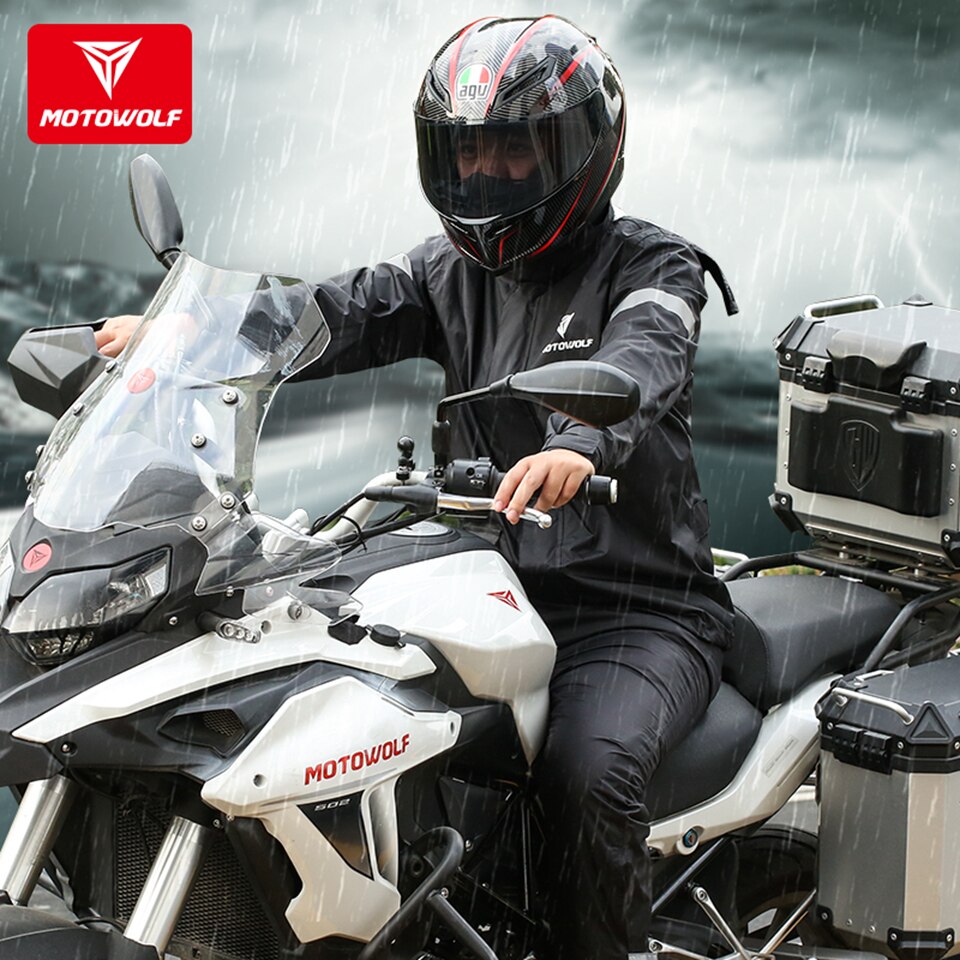 Motowolf – poncho universel pour moto et vélo électrique, combinaison d'été, imperméable, résistant à la pluie, pour hommes et femmes