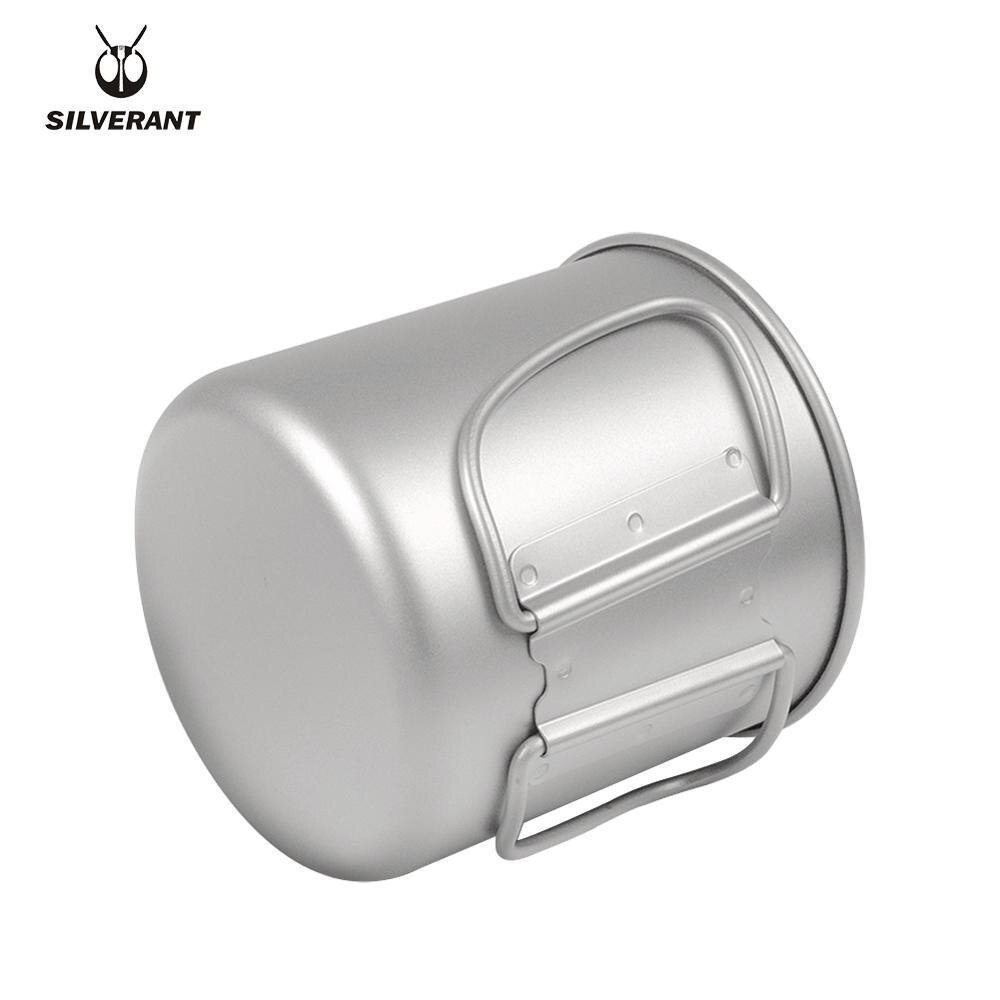 Tasse En Titane Légère DAZZLEEX - Isotherme, Sans Poignée, Pour Camping, Randonnée, Volumes 220 à 600 Ml