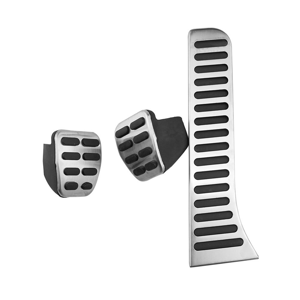 Car Pedals for VW Golf 6 MK6 Jetta MK5 Scirocco Octavia PASSAT B6 B7 CC Stainless Steel AT MT Auto Pedal Pads Foot Rest Cover: MT without Rest