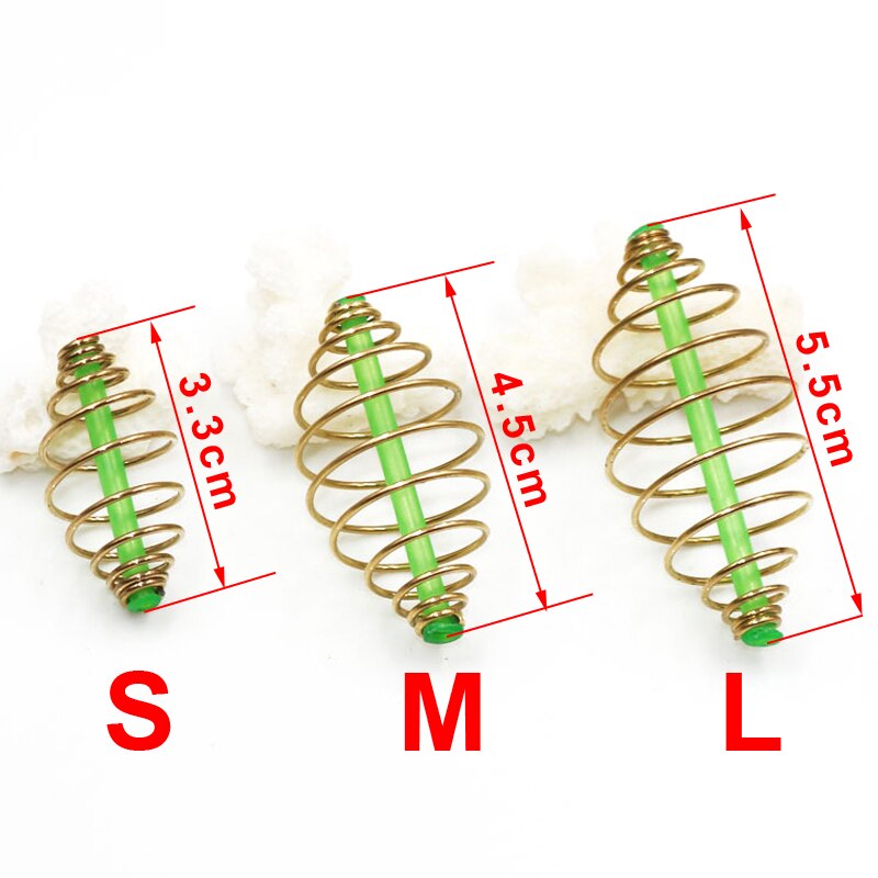 Bimoo 24PCS Method Feeder Bait Spring Cage for Carp Fishing Rig Saltwater Bottom Rigs Making Fishing Tackle