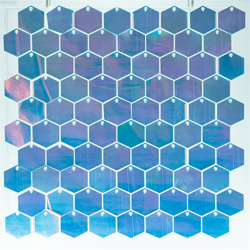 12PCS Hexagon Glitter Sequins Party Backdrop Shimmer Wall Panels Wedding Birthday Christmas Event Decorations Reusable Wall