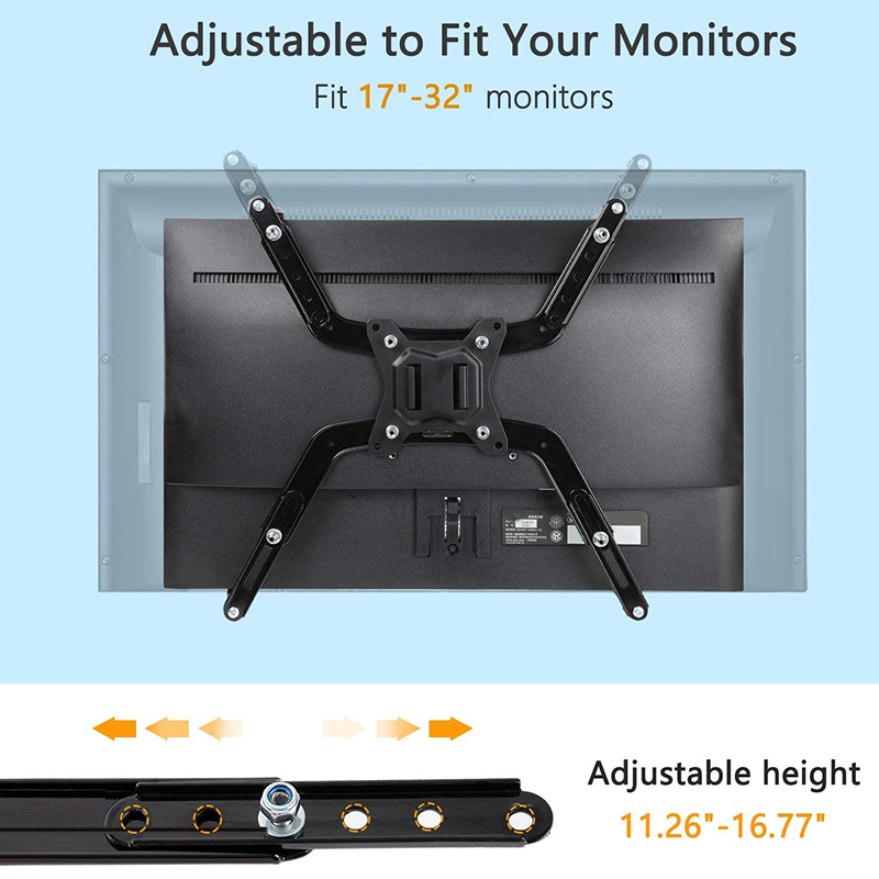 Universele Vesa Mount Adapter Kit, niet-Vesa Adapter Voor 17 Om 29 Inch Monitor Schermen Om 75X75 En 100X100 Vesa Mount