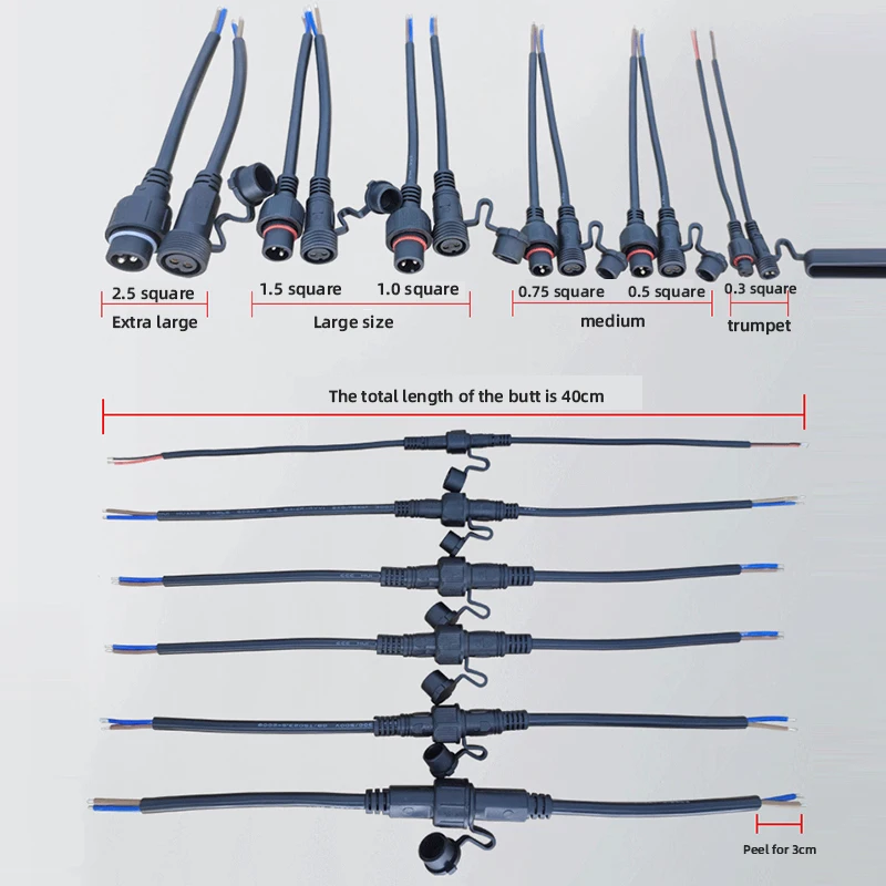 IP68 2 3 4 5 6 7 Cable conector de 8 pines impermeable macho hembra enchufe 0,3-2,5 cuadrado acoplamiento rápido Cable de alimentación de aviación Industrial