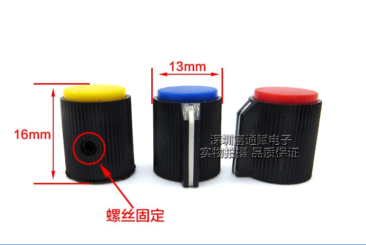 4 stk plast bakelit knop 115b potentiometer kontakt hætte 13*16 blænde 6. 4mm anvendelig instrumentering overflade
