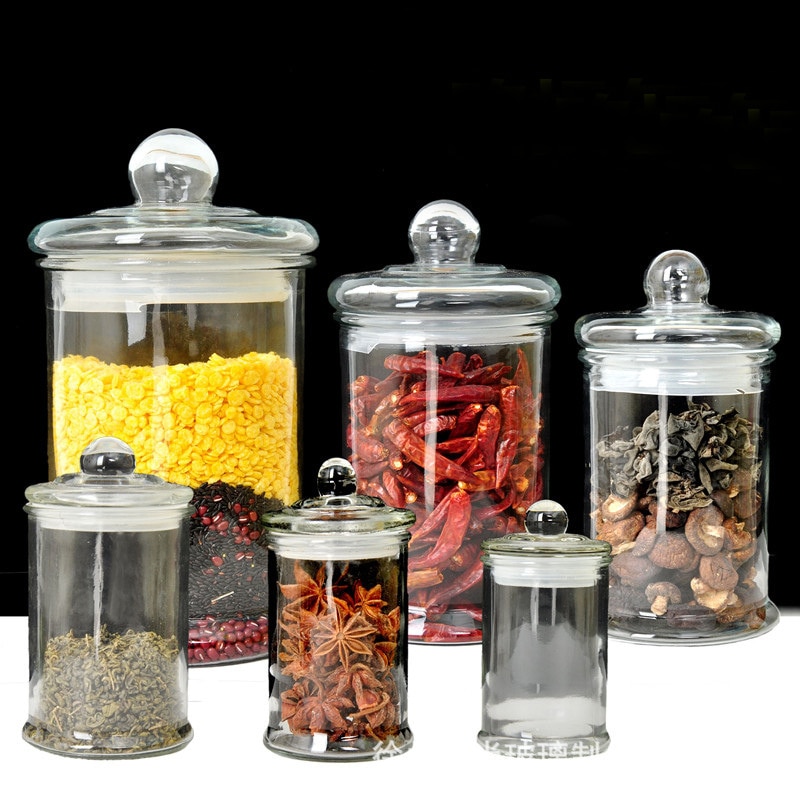 Conteneur de stockage en verre scellé | Verre, scellé