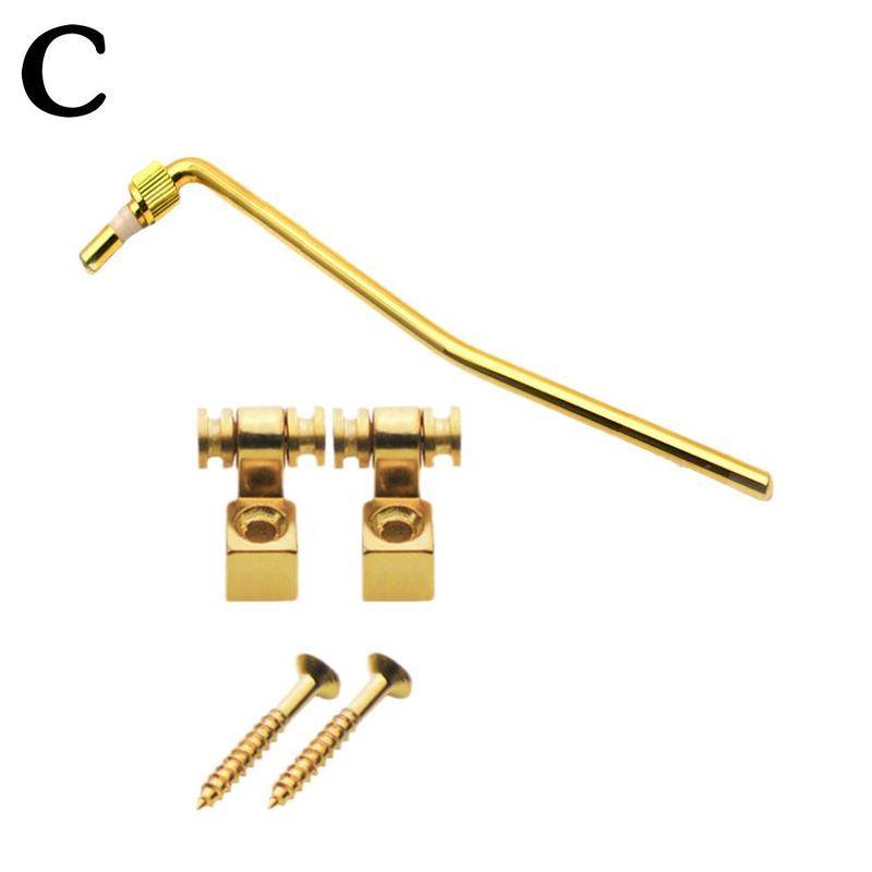Guitar Tremolo Bridge Tremolo Arm Whammy Bar En Arm Socket Jack Voor Elektrische Gitaar Accessoires Onderdelen M6f3: Gold