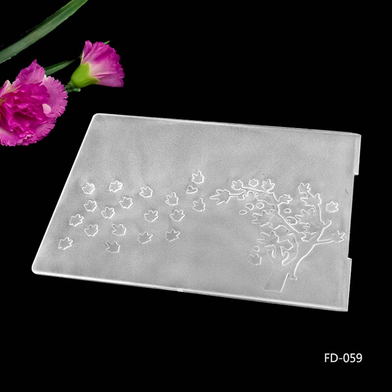 The Embossing Plate Scrapbook Circular DIY Paper Cutting Dies Scrapbooking Plastic Embossing Folder