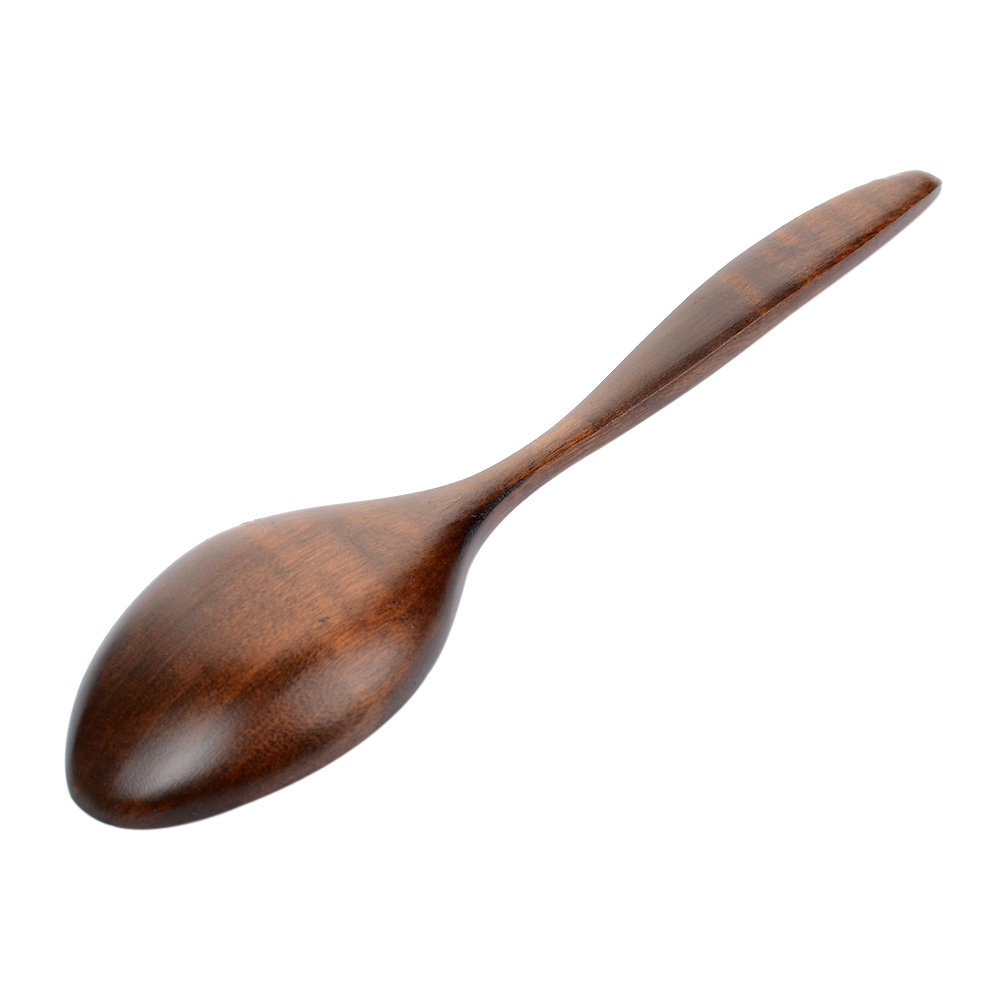 18cm Wooden Spoons Large Long Handled Spoon Wood Rice Soup Dessert Spoon Kids Spoon Kitchen Accessories