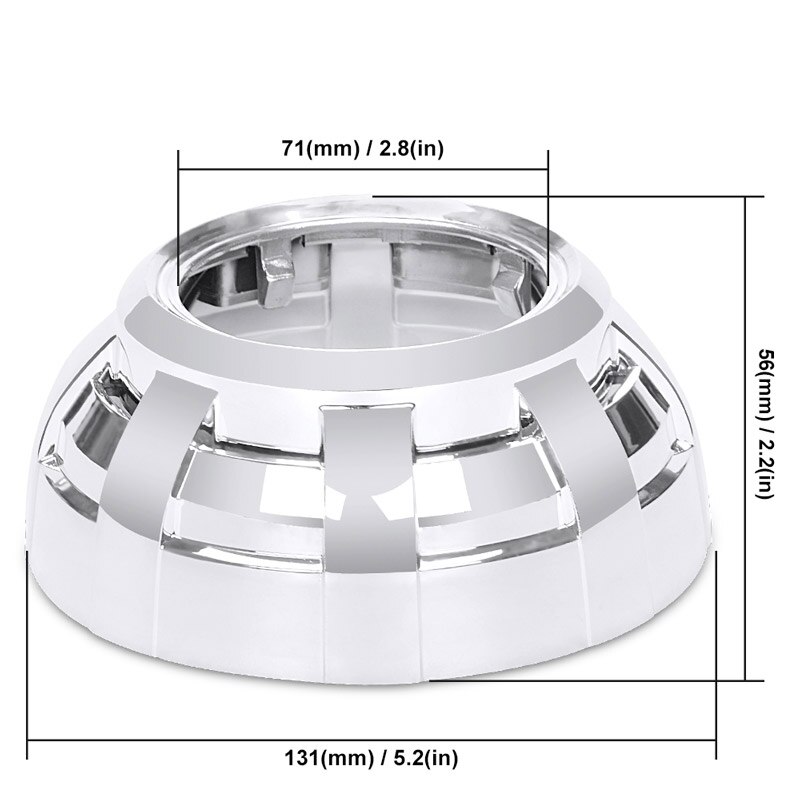 3.0 inch Projector Lens Mask Easy Install Projector Lens shroud for Q5 Hella 5 Bi-xenon hid Len LHD RHD Headlight Car Styling