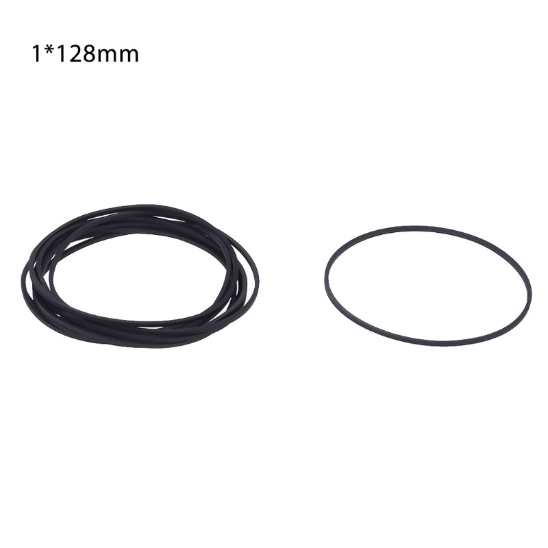 10 Uds coche correas planas de Cassette de DVD grabadora de cinta giratoria de la correa de cinta de Cassette de 1mm: O