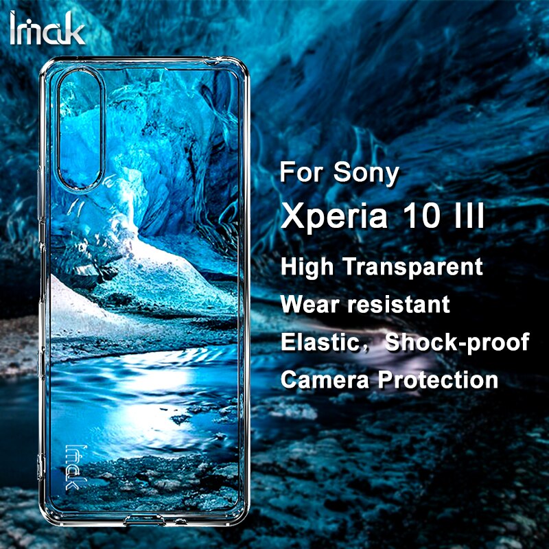 Voor Sony Xperia 1 Iii/Xperia 10 Iii/Xperia 5 Iii Tpu Cover Imak Transparante Zachte Siliconen Telefoon case Back Shell Telefoon Tas: Sony Xperia 10 III