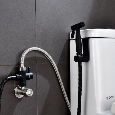 Yooap Matte Black Bidet Douche Kraan Massief Messing Bidet Kraan Moslim Ducha Higienica Warm Koud Water Mengkraan Wc Kranen