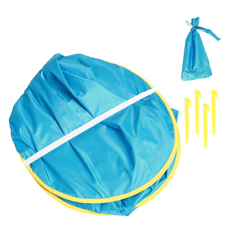 Tenda da spiaggia per bambini tenda da sole per bambini Pop-Up impermeabile tenda da sole protezione UV protezione solare con piscina per bambini campeggio esterno ombrellone spiaggia