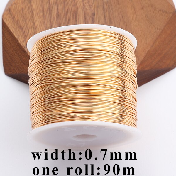 GUFEATHER M754,jewelry accessories,copper wire,18k gold plated,0.3 microns,diy bracelet necklace,jewelry making,one roll/lot: M75407