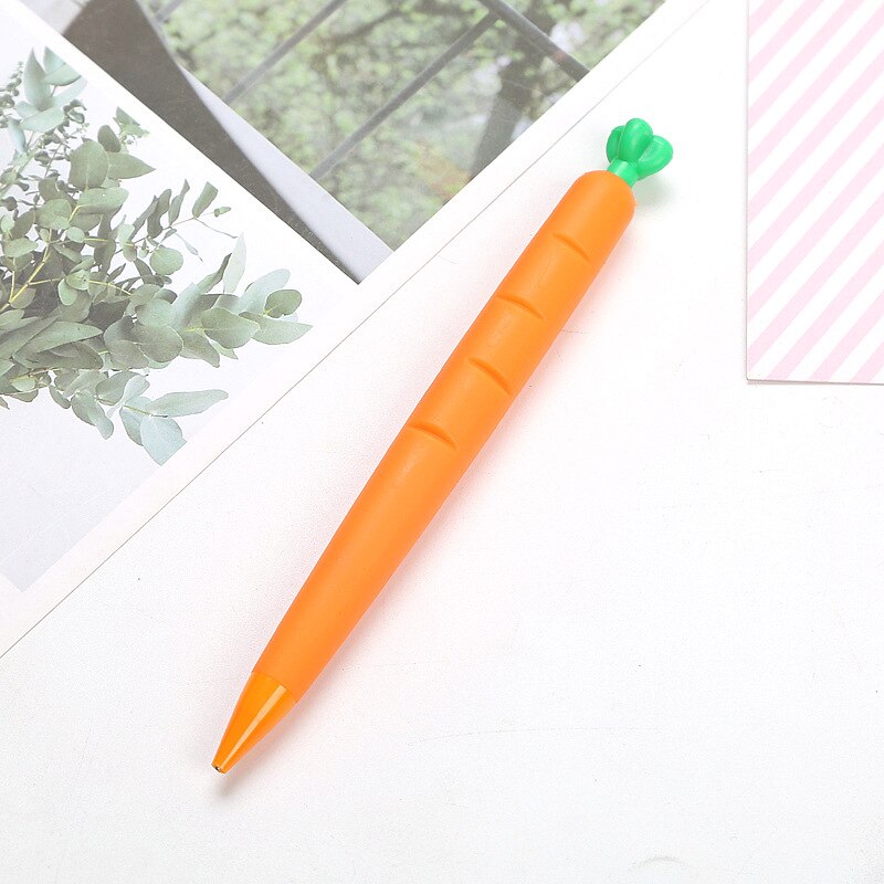 Lápiz mecánico de plástico Kawaii Moon Star para niños, bolígrafos automáticos creativos de cielo, útiles escolares de escritura, papelería, 1 Uds.: 0.7mm carrot 1pcs