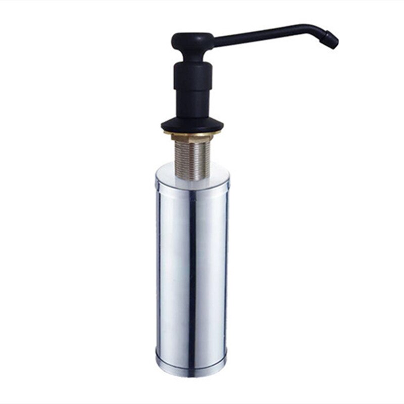 WZLY Küche Flüssigkeit Spender Messing Hand Drücken Flüssigkeit Seife Spender Spray Kunststoff Flasche 400/500ML Küche Sink Ersatz