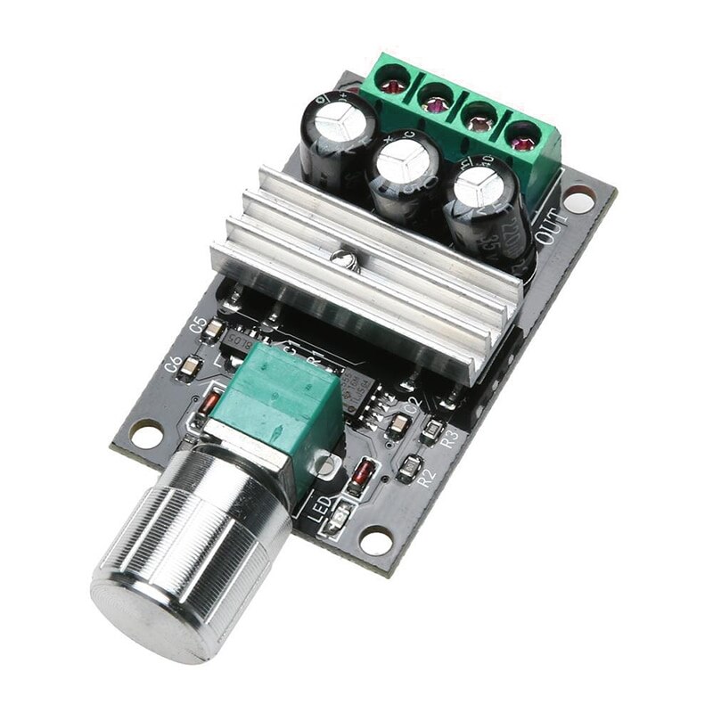DC 6V 12V 24V 28VDC 3A 80W PWM Motor Speed Controller Regulator Adjustable Variable Speed Control With Potentiometer Switch