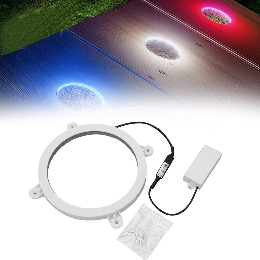 Nachtlampje maïs grot binnenplaats zitzak gooibordspel led zandzak bord randverlichting led ringlamp thuis live-uitzending