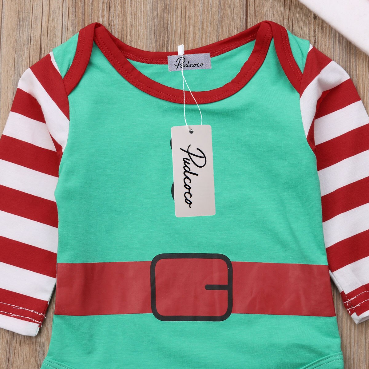 Baby juletøj nyfødt baby dreng pige bodysuit hat alve outfits tøj jule bomuld tøj sæt 0-18m