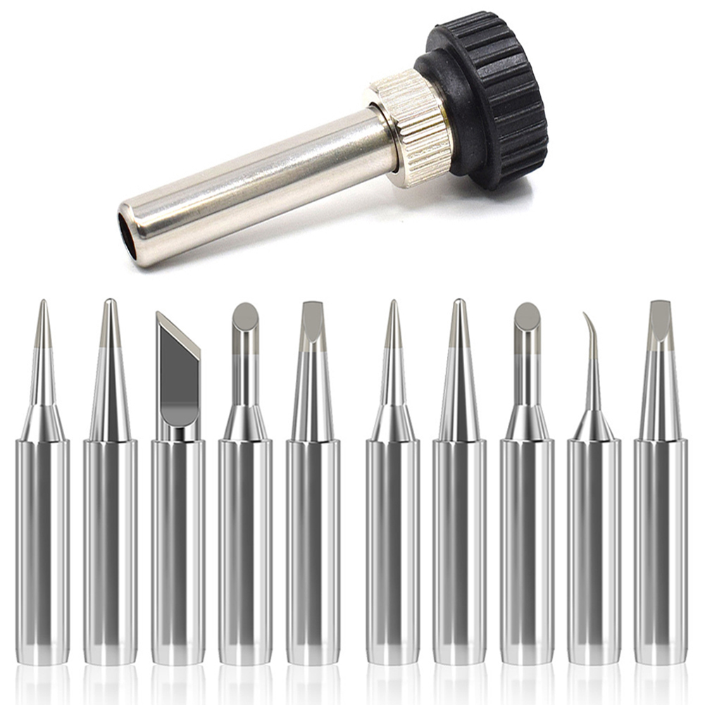 Lötstation Eisen Griff Adapter für ESD 852D 936 937D 898D 907 HAKKO Eisen Spitze Kanüle Gehäbenutzen + 5 stücke Lötkolben Tipps Werkzeug