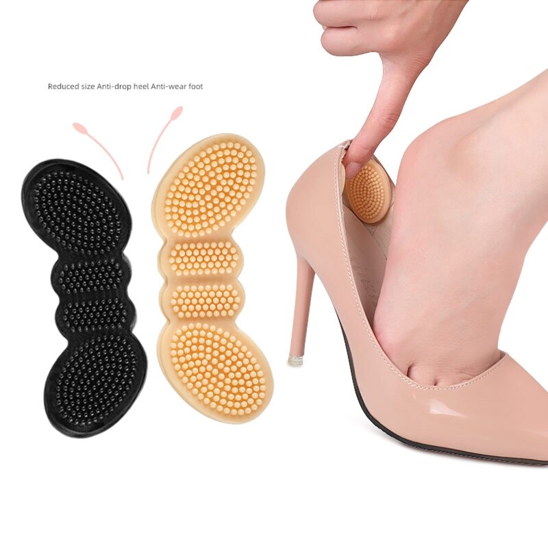 Almohadillas de silicona para Talón de hombre y mujer, almohadillas para zapatos sueltos, acolchadas, 1 par