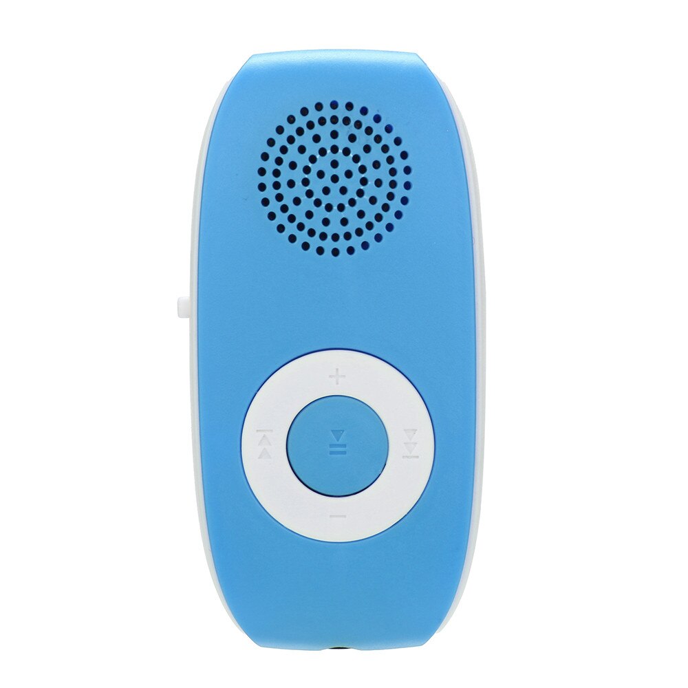 MP3 Player Music Media Audio Music Player Clip USB MP3 Player Support SD TF Card 32GB Sport Music Media Built-in Speaker: blue 