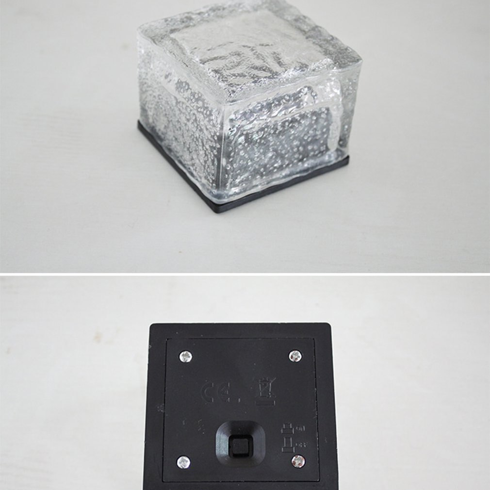 Led Solar Underground Lamp Solar Tuin Deklicht Brick Ice Cube Path Floor Licht Trap Gazon Dek Solar Begraven Lampen