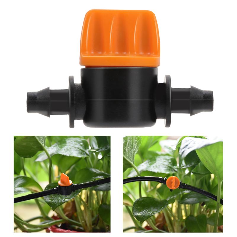 10pcs 4/7 Garden Water Drip Irrigation Fittings Agriculture Tools Tube Switch Irrigation Tube Connector Irrigation Fittings