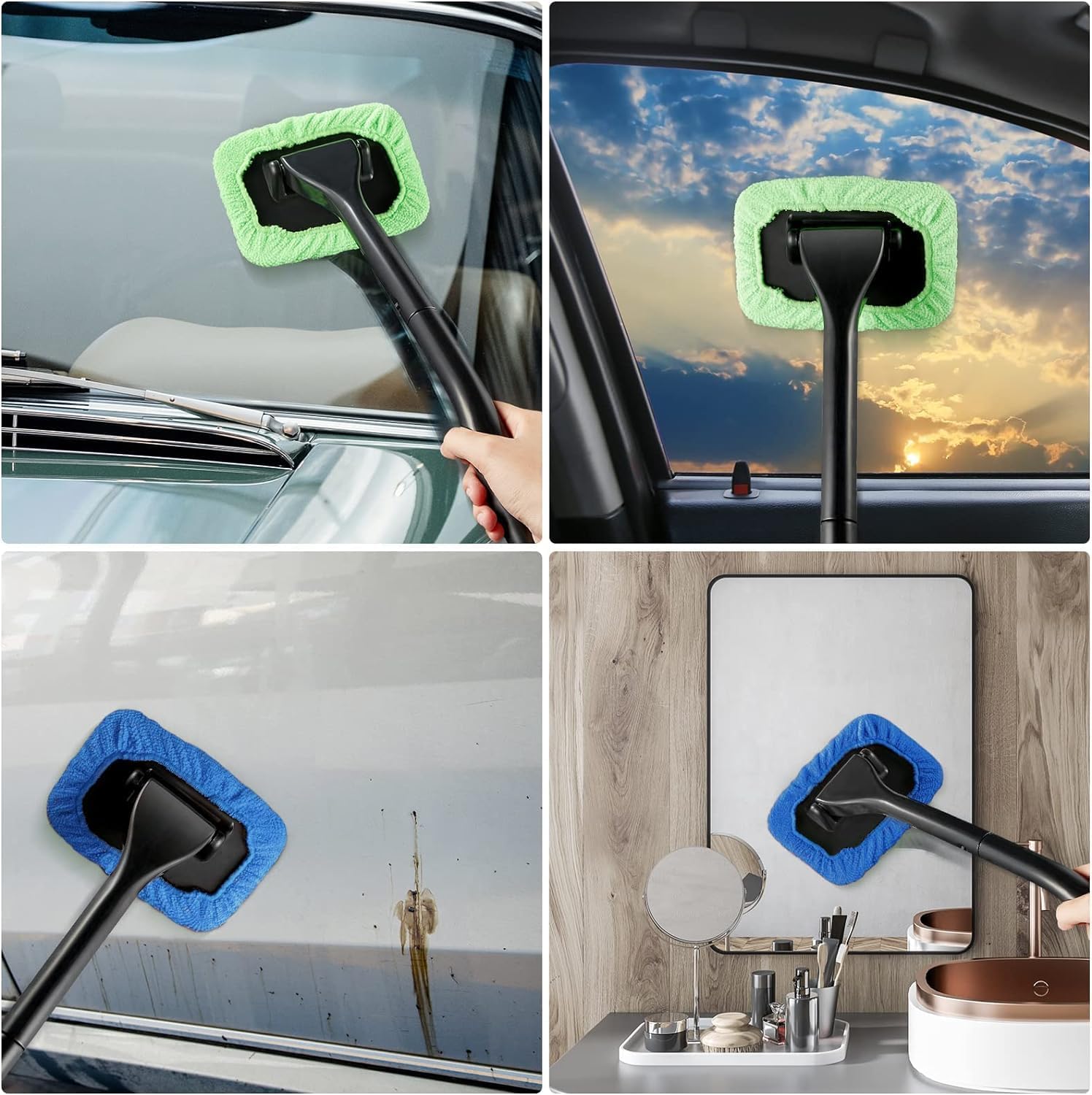 Voorruitreinigingsgereedschap Voorruitreinigingsstaaf Auto Window Cleaner Vuile autowasborstels