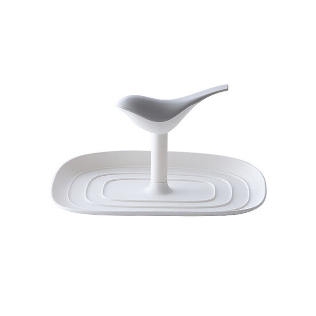 Spoon Rest and Pot Lid Holder Plastic Spoon Rest for Kitchen Counter Non-Slip Kitchen Utensil Holder for Spoons, Ladles, Tongs: White