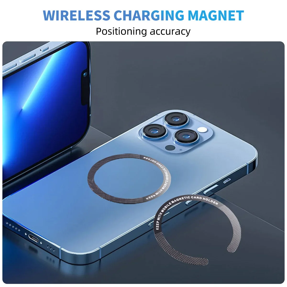 Anneau pour chargeur magnétique sans fil Magsafe, pour iphone 14 Pro Max 13 12, Mini autocollant universel en métal, plaque de support magnétique pour voiture