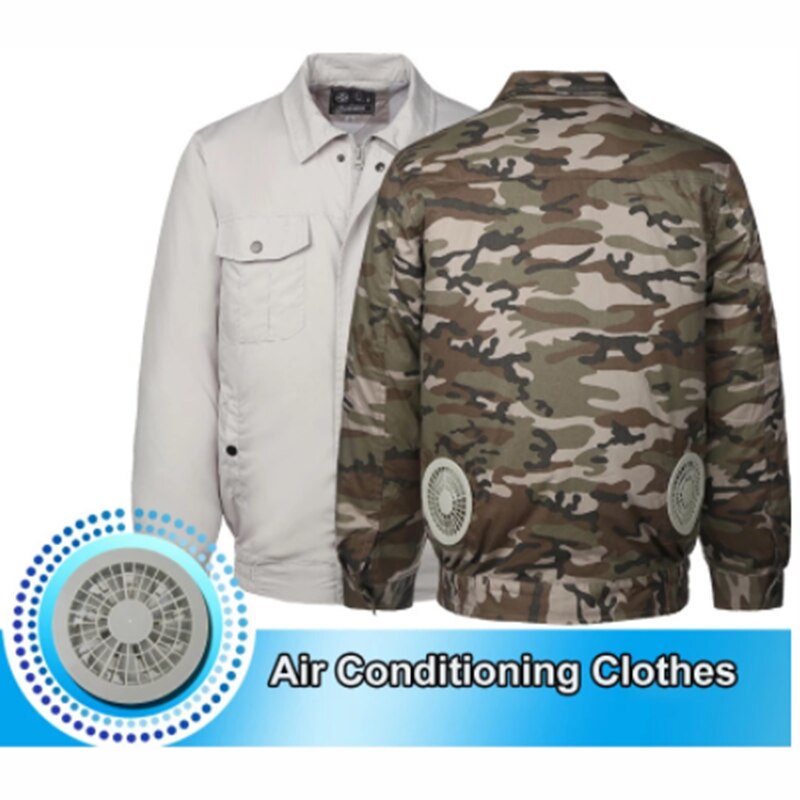 Chaqueta de refrigeración para exteriores para hombre, ropa de aire acondicionado, protección solar, resistente al desgaste, para trabajo y construcción, Verano
