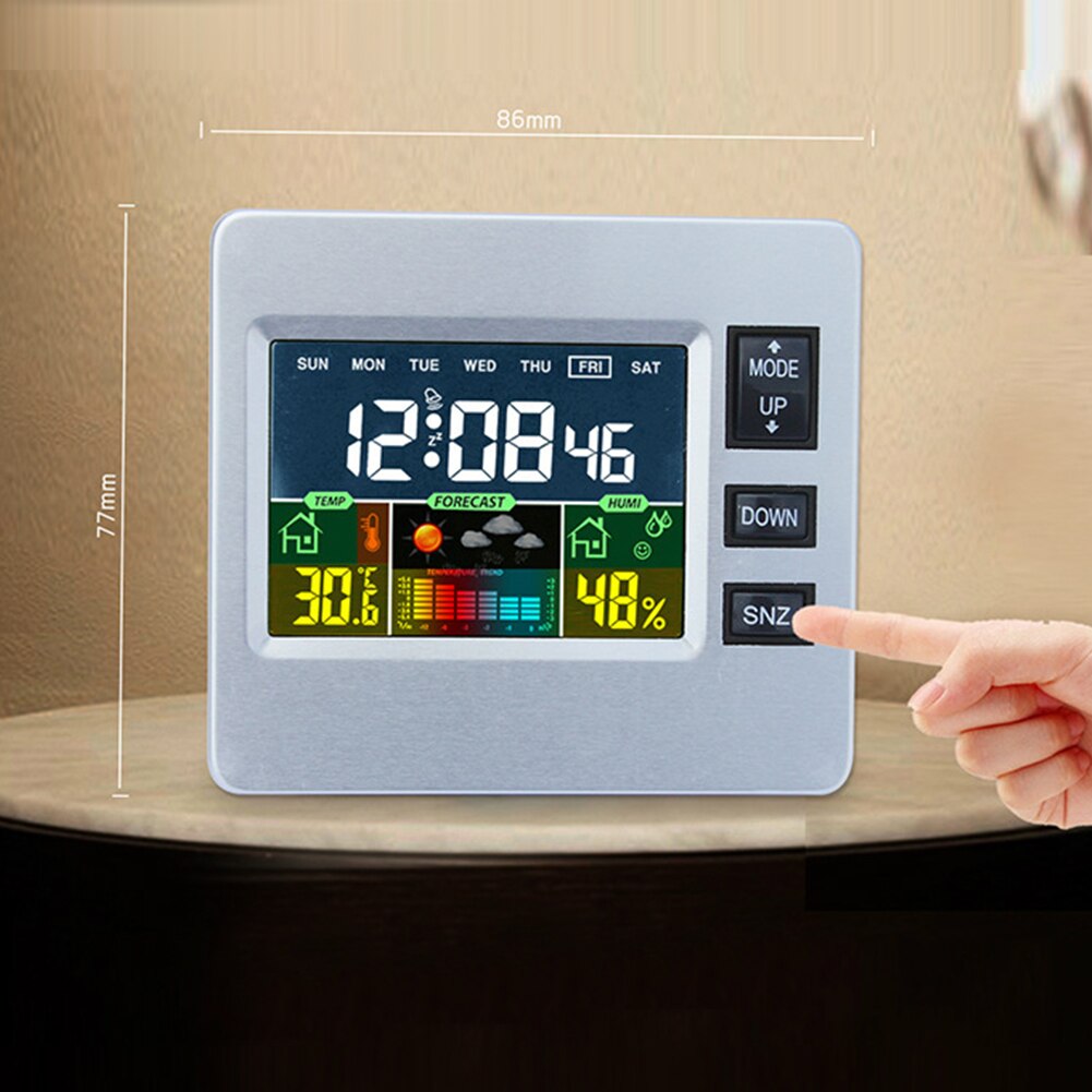 Voice Control Multifunction Bedside Electronic Colored Screen Child Luminous Office Home Student Smart Clock