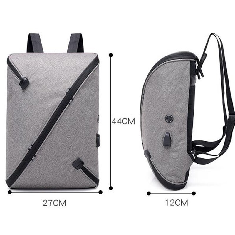 Anti Diefstal Uitbreidbaar Laptop Multifunctionele Usb Opladen Mannen Mannelijke Schooltas Vergrendeld Reizen Bedrijf Rugzakken