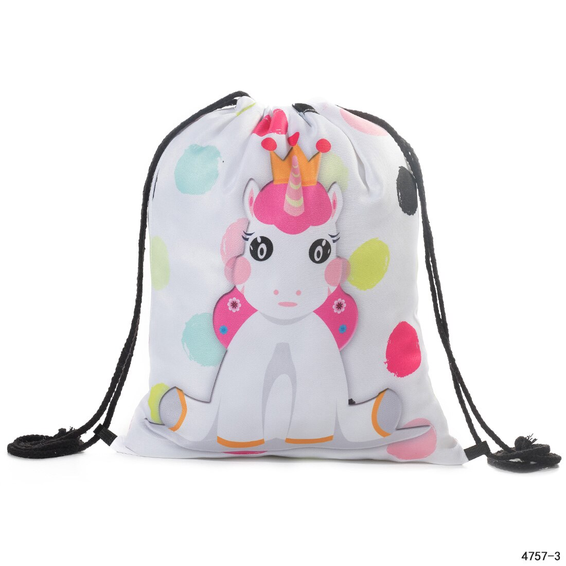 Kleine schooltas reistas met trekkoord kind print trekkoord rugzak trekkoord rugzak trekkoord rugzak: 4757-3