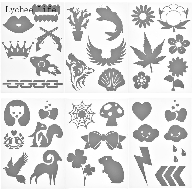 Lychee life  a5 reflekterende klisterbånd vinyl ark jern på stof til beklædning diy sy tilbehør