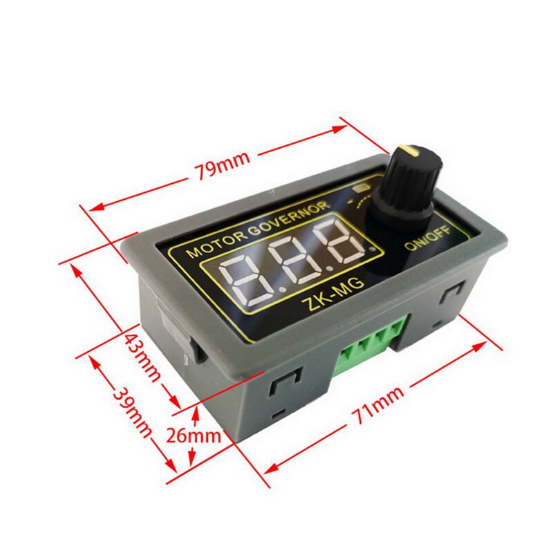 Adjustable Controller DC Motor controller Digital display Governor Switch PWM DC Speed Controller DC Speed Regulator: 1