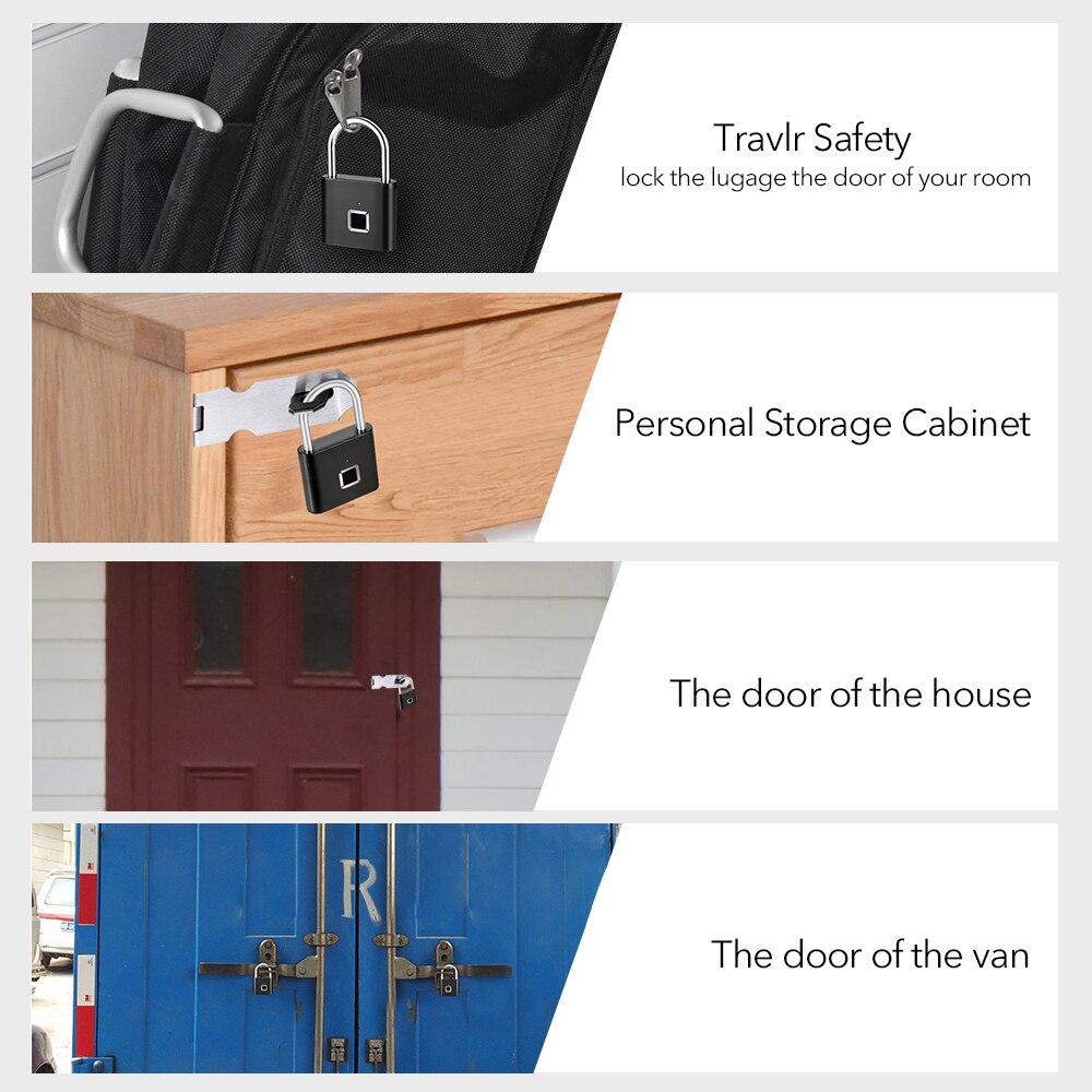 Quick Unlock Rack Fingerprint Door Lock Keyless Smartlock Quick Unlo... – Vicedeal