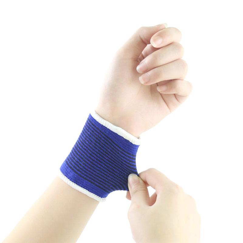 1 para ochraniacz na nadgarstek regulowane elastyczne trwałe nylonowe opaski sportowe rękawy ochraniacz na nadgarstek robić siatkówki koszykówka