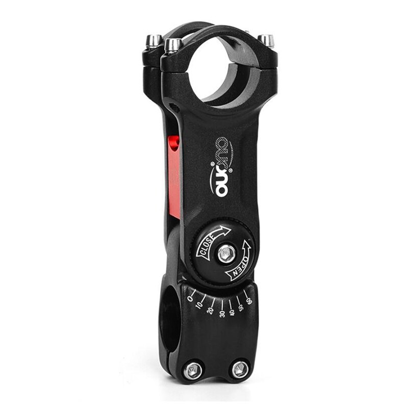 OUO 0-60 Degree Adjust Stem Adjustable Bike Handlebar Stem MTB Road Bicycle Stem Riser: plum