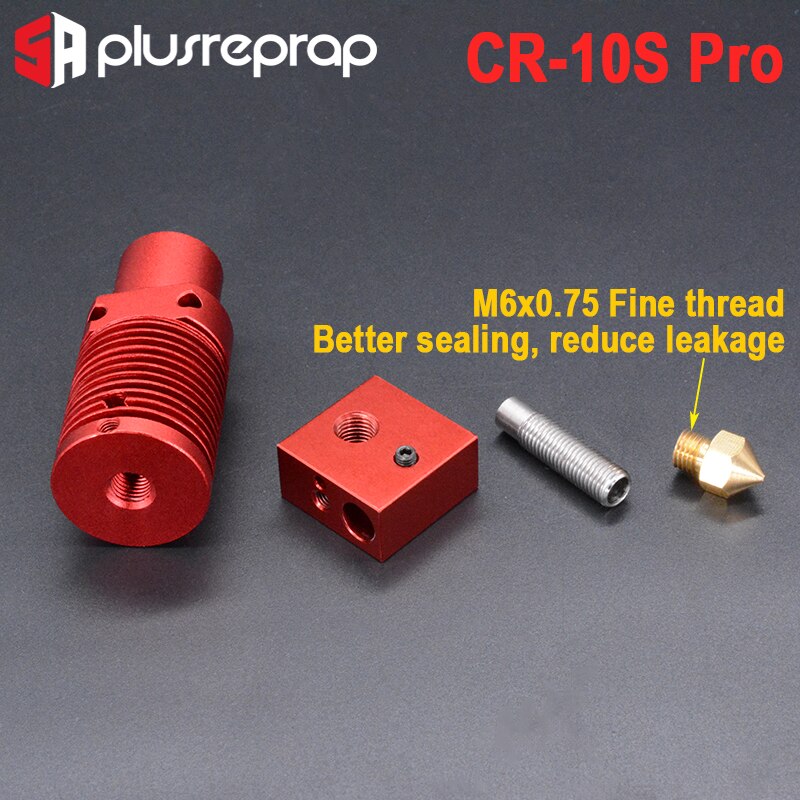 3D Drucker Teile Extruder Hotend Bausatz Aluminium Wärme Block Mk8 Düse Ohne Heizung Thermistor für Ender-3/CR-10/CR 10S Profi