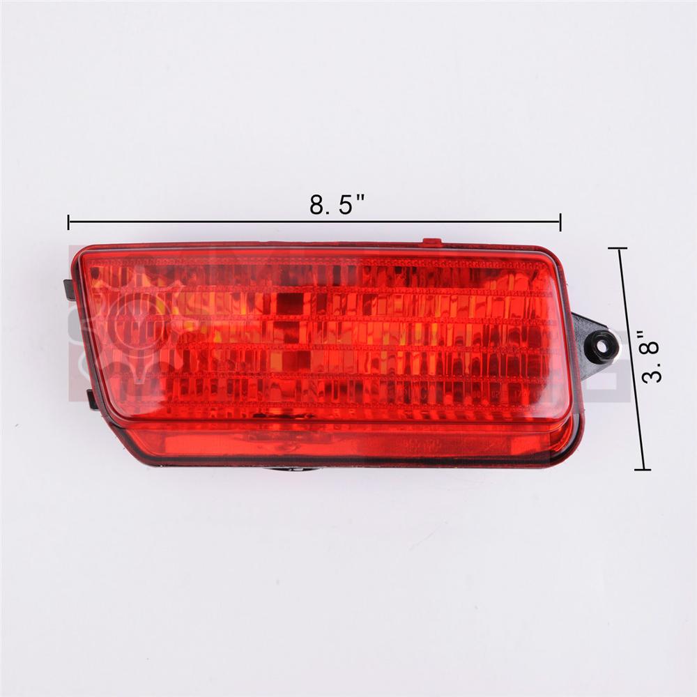 Pair Tail Fog Light Rear Lamp Cover For Jeep Grand Cherokee 2005 2006 2007