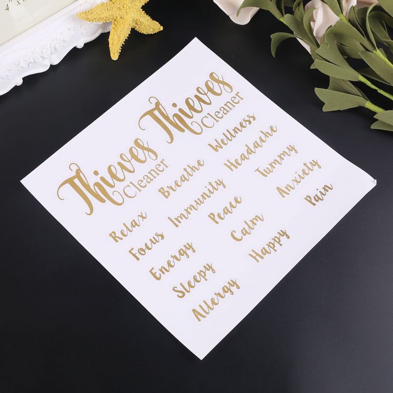 Eterisk olja flaskor etiketter kropps klistermärken heminredning dekaler taggar för alla parfymflaskor -17 januari