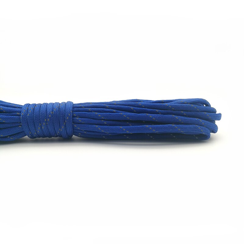 Reflekterande paracord 550lb 7 tråd 100ft 100 fot /31 meter överlevnad 7 tråd fallskärm paracord 550 fallskärm fallskärm