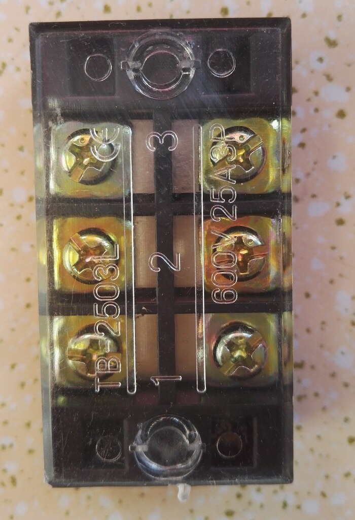 Copper piece 25A terminal block terminal block 3-position terminal block connector TB-2503